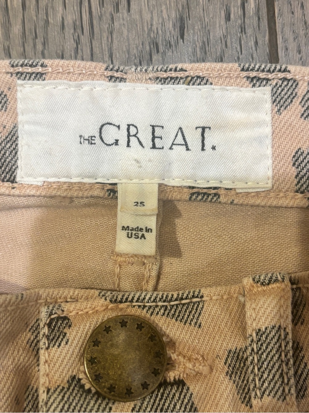 NWOT THE GREAT leopard print the kick bell Jean - Picture 7 of 9